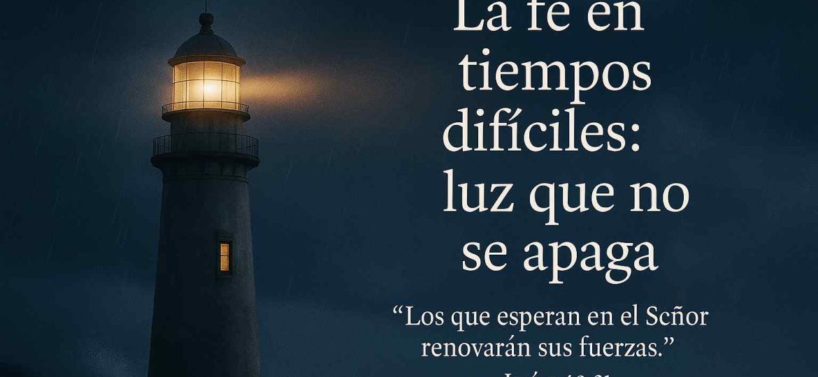 la fe en tiempos dificiles